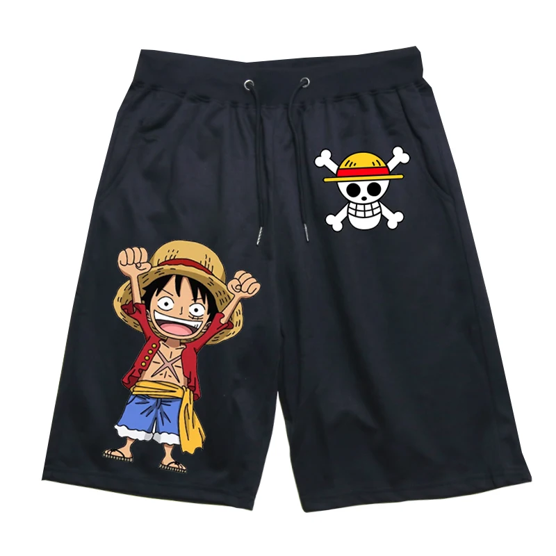 ONE PIECE Luffy летние высококачественные спортивные штаны с принтом Эдварда Ньюгейта пляжные брюки Модные Повседневные Дышащие штаны для бега