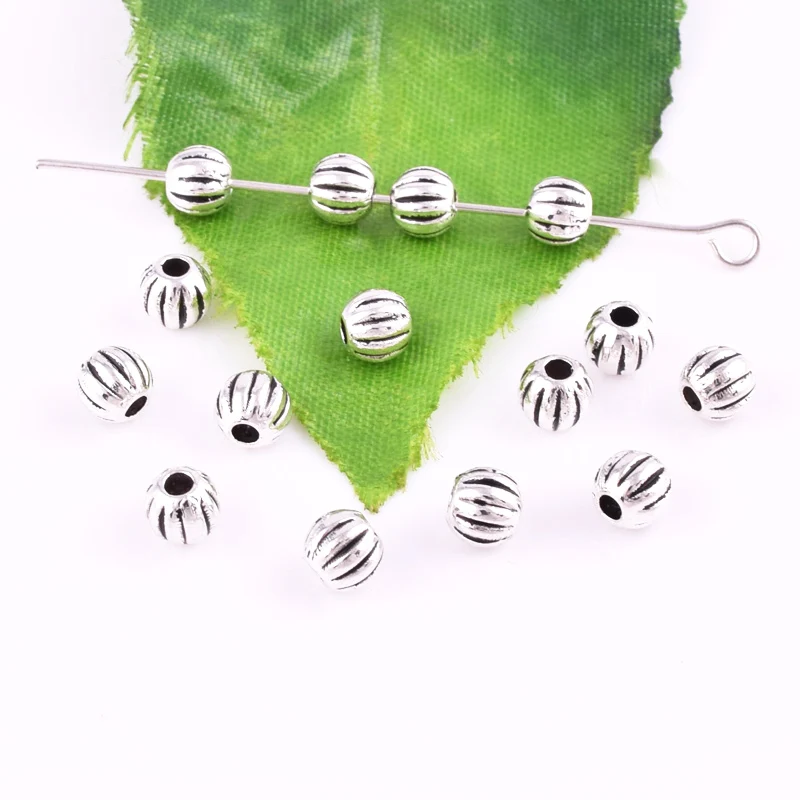50 шт. тибетские серебряные маленькие свободные бусины ювелирные изделия дизайн