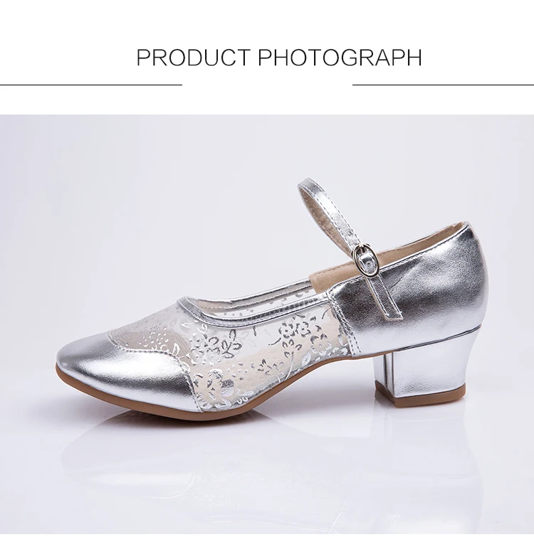 Лидер продаж; Танцевальная обувь для латинских танцев; Женская Профессиональная танцевальная обувь из сетчатого материала; дышащая женская танцевальная обувь на каблуке 4 см