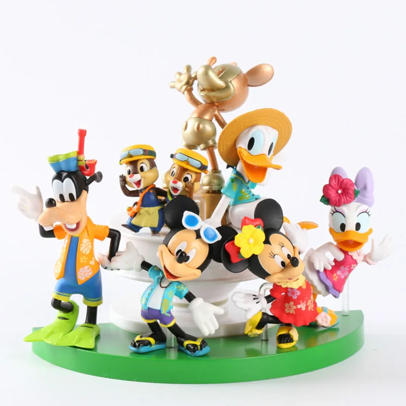 Disney Лето волшебный замок Микки Минни Маус Дональд Дейзи Дак гуффи тамиас фигурка