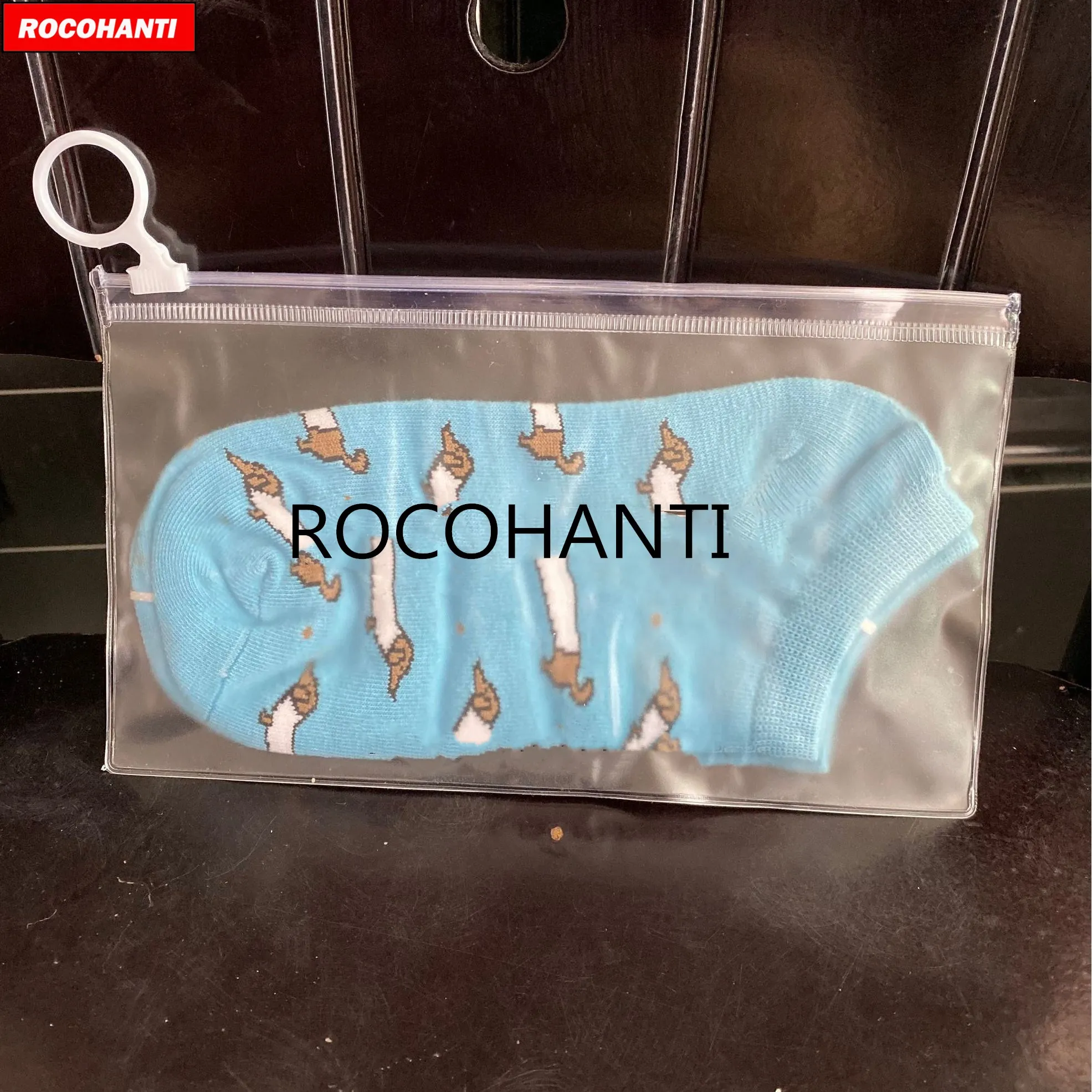 

1000x Custom Printed Frosted Plastic Ziplock Bag Matte PVC Slider Clothing Zipper Bag Gift Packaging Bags For Socks, Underwear