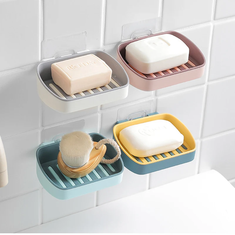 Ванная комната настенная присоска чашка клеющийся крючок пластик мыло вешалка