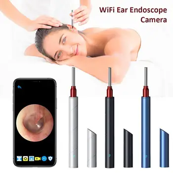 

Ear Camera Ear Wax Remover Wireless Otoscope Earwax Removal Tool 1080P FHD Ear Endoscope With LED Light For Android IOS Phone
