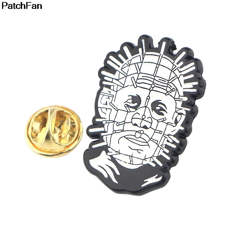 Patchfan Hellraiser фильм триллер цинк булавки para рюкзак одежда медаль для сумки рубашки значки броши для мужчин и женщин A2568