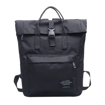 

Female Backpack Fashion Women Girl Students Pure Color Nlyon Shoulder Bag School Bag Travel Tote Backpack mochilas mujer 2019