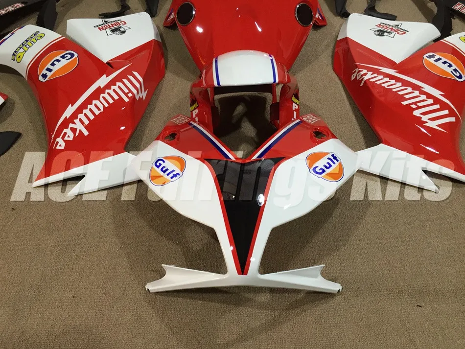 Обтекатели для кузова наборы литые изделия для Honda CBR1000RR для детей возрастом 12, 13, 14, 15, 16 CBR 1000RR 1000 RR 12-15 CBR1000 2012 2013 обтекатель белого и красного цветов