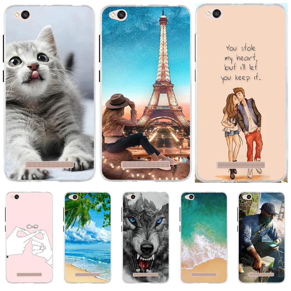 

For Xiaomi Redmi 4A Case Ultra Thin Silicone TPU Cover For Coque Xioami Redmi 4A Cute Animal Xiomi Redmi 4A Redmi4a Phone Cases