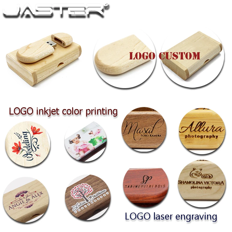 JASTER USB 2,0 заказной логотип карбонизированный бамбуковый USB флеш-накопитель 64 ГБ флеш-накопители 4 ГБ 8 ГБ 16 ГБ 32 ГБ карта памяти компании