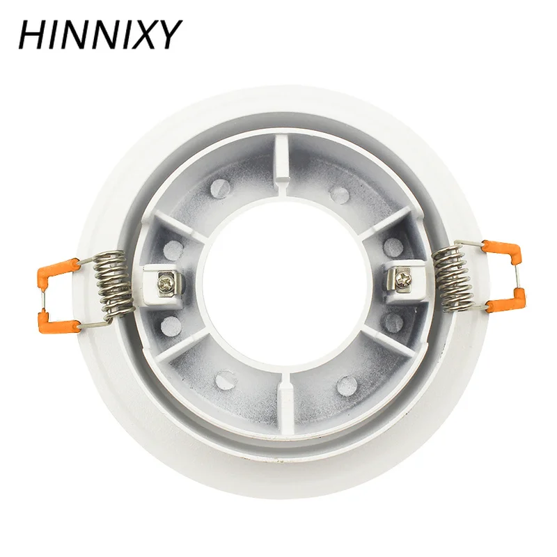 Hinnixy GU10 MR16, двойные кольца, круглый светодиодный светильник, потолочное крепление, основание, 90 мм, отверстие, 85-265 в, вращающийся луч, домашнее освещение