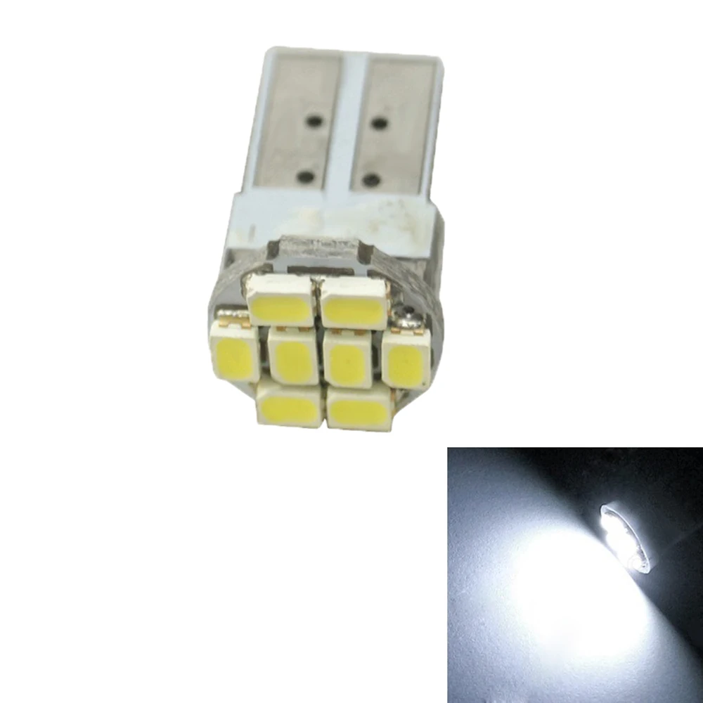 T10 W5W 1206 9SMD LED Voiture Canbus plaque d'immatriculation lampe instrument