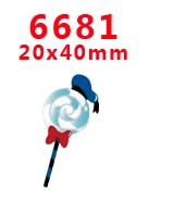 6681 30 шт мультяшный персонаж плоское украшение из смолы PR 1560 - Color: 6681