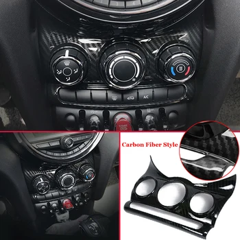 

For MINI Cooper Trim Carbon Fiber Center Plastic Style Cover F55 New Hot High Quality