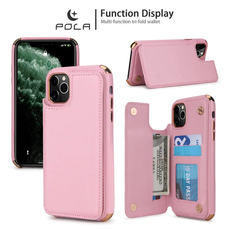 Роскошный кожаный чехол в стиле ретро для iPhone 11 Pro Max, держатель для карт, чехол для iPhone XS Max XR X 8 7 6 6S Plus, чехол для телефона s Coque