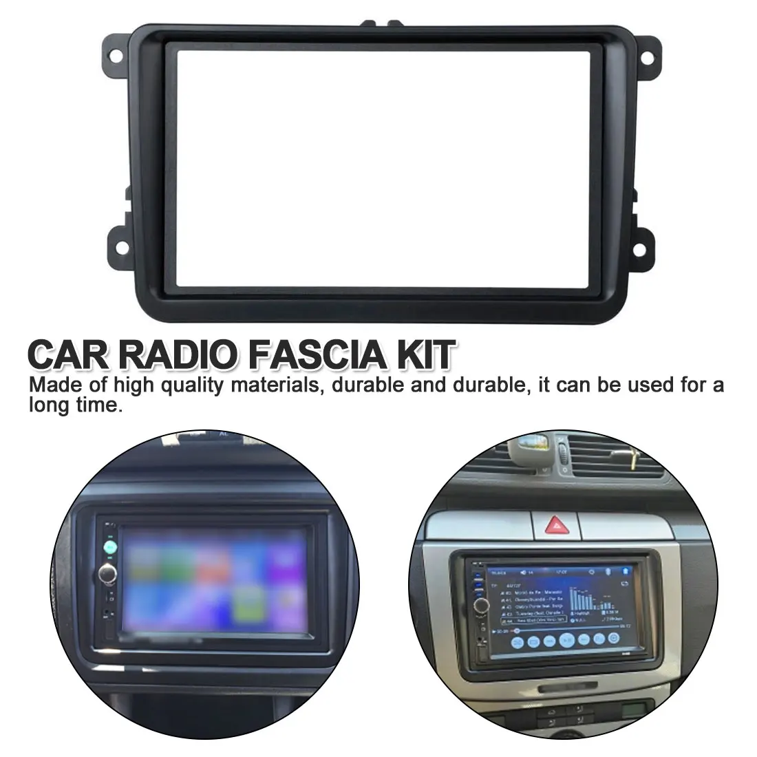 Автомобильный двойной Din рамка Радио панель аудио конверсионная коробка подходит для Volkswagen Touran/Jetta/Golf/Tiguan(05-12