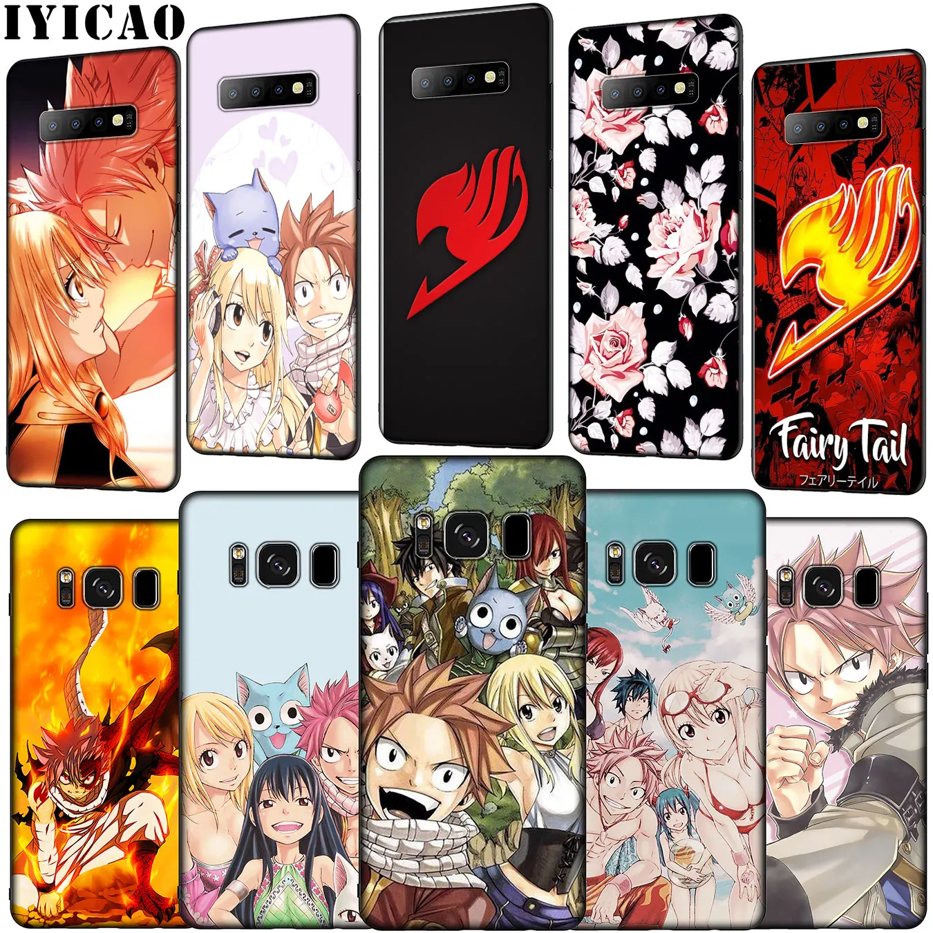 IYICAO Japanese anime Fairy Tail Soft Silicone Phone Case for Samsung Galaxy S20 Ultra S10 Lite S9 S8 Plus S6 S7 Edge S10e Cover |