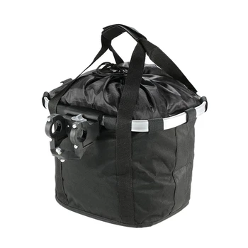 

Bicycle Bike Detachable Cycle Front Canvas Basket Carrier Bag Pet Carrier Aluminum Alloy Frame Pet Carrier