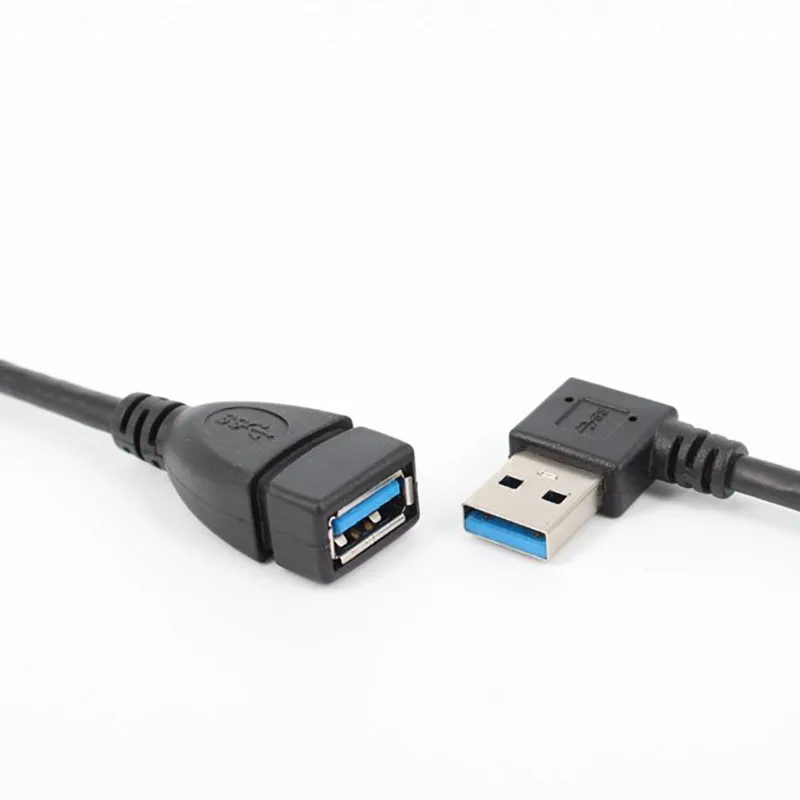 Удлинительный Кабель USB 3 0 с углом 90 градусов 20 см|Кабели передачи данных| |