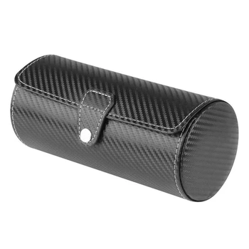 

Luxury Watch Display Gift Box Case Roll 3 Slot Wristwatch Necklace Bracelet Jewelry PU Leather Box Storage Travel Pouch