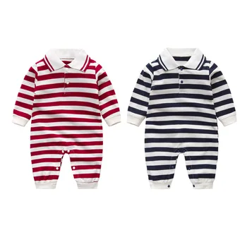 

Baby Romper Newborn Baby Clothes Boy Bodysuit One Piece Polo Collar Baby Girl Jumpsuits Long Sleeve Spring Autumn Winter