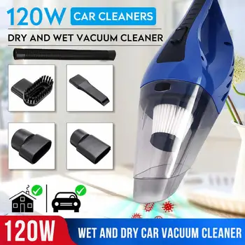 

Vehemo 120W Vacuum Cleaner Wired Dust Vacuum Sweepler Dry and Wet Car Dust Collector for Pet Hair Detachable for Cleaning Kits