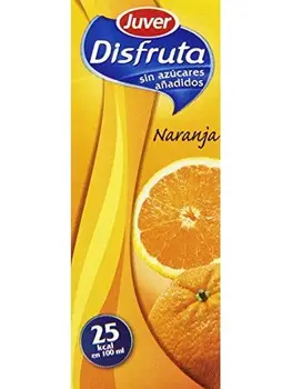 

Juver - Bebida Refrescante Sin Azúcar Naranja, 200 ml (Pack de 3)