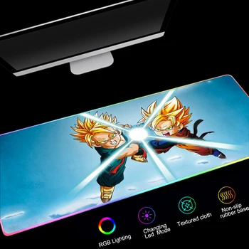 

Cool Anime Mouse Pad RGB Computer Gaming Mousepad Gamer Large XXL Backlight Keyboard Desk Mat Led Backlight Carpet Mause Pad Mat