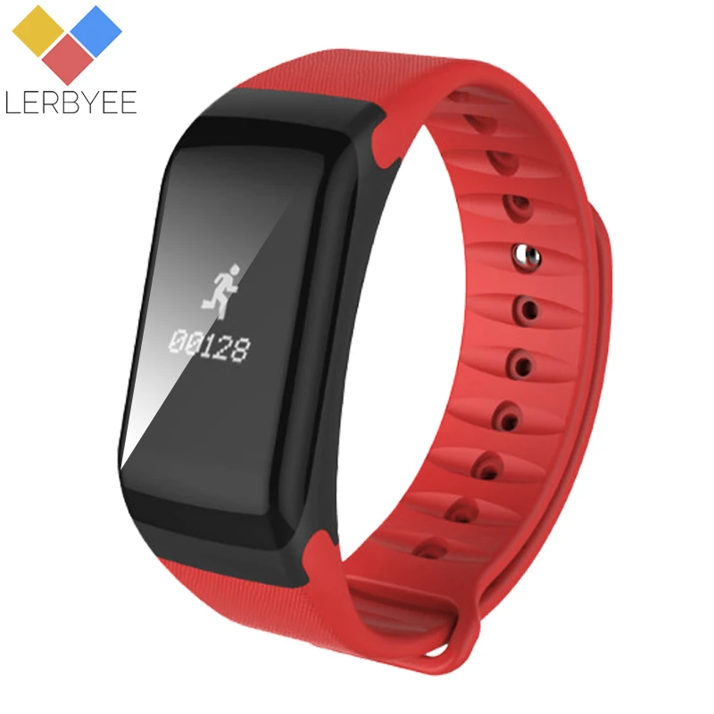 Lerbyee F1 умный браслет Bluetooth часы монитор сердечного ритма напоминание о звонке