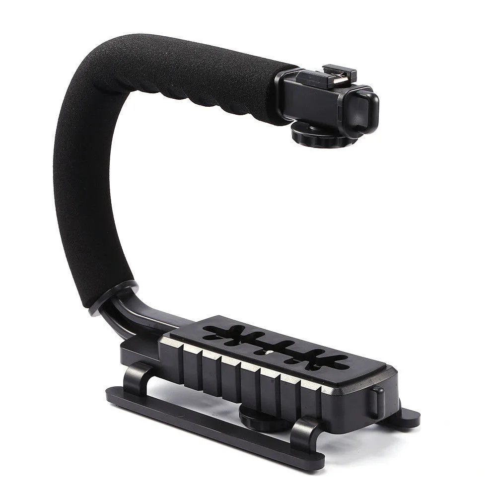 U форма видео ручка Steadicam Стабилизатор ручка для DSLR камеры видеокамеры телефона