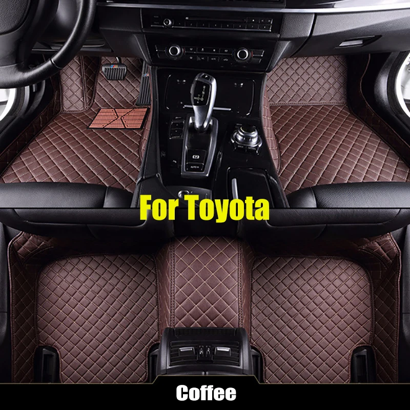 Пользовательские кожаные автомобильные коврики для Toyota RAV4 IV XA40 2013 автомобильные коврики RAV-4 коврики автомобильные чехлы коврик для ног