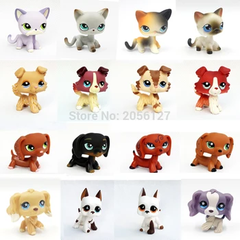 

LPS CAT rare pet shop toys cat #5 #391 dog collie brown dachshund cocker spaniel white great dane short hair standing