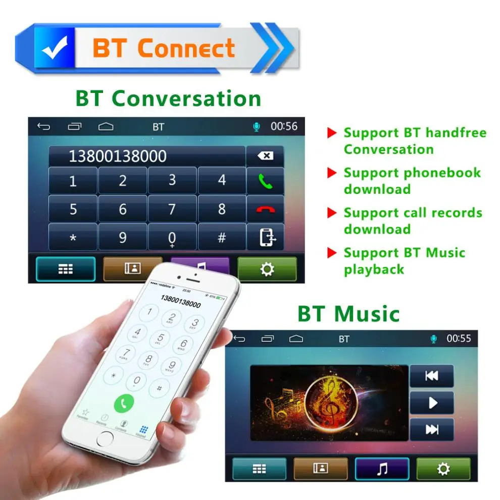  7 zoll 2 DIN Bluetooth Auto Multimedia Auto Stereo MP5 Player GPS Navigation AM FM RDS Radio Unters