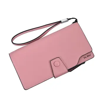 

Solid Simplicity Fashion Female Clutch Multi Card Pocket Fold Over Long Wallet Business Casual Versatile
