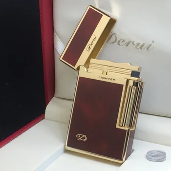 

2020 Bussiness Gas Lighter Compact Jet Butane Engraving Metal Gas PING Bright Sound Cigarette lighter Inflated No Gas With Box