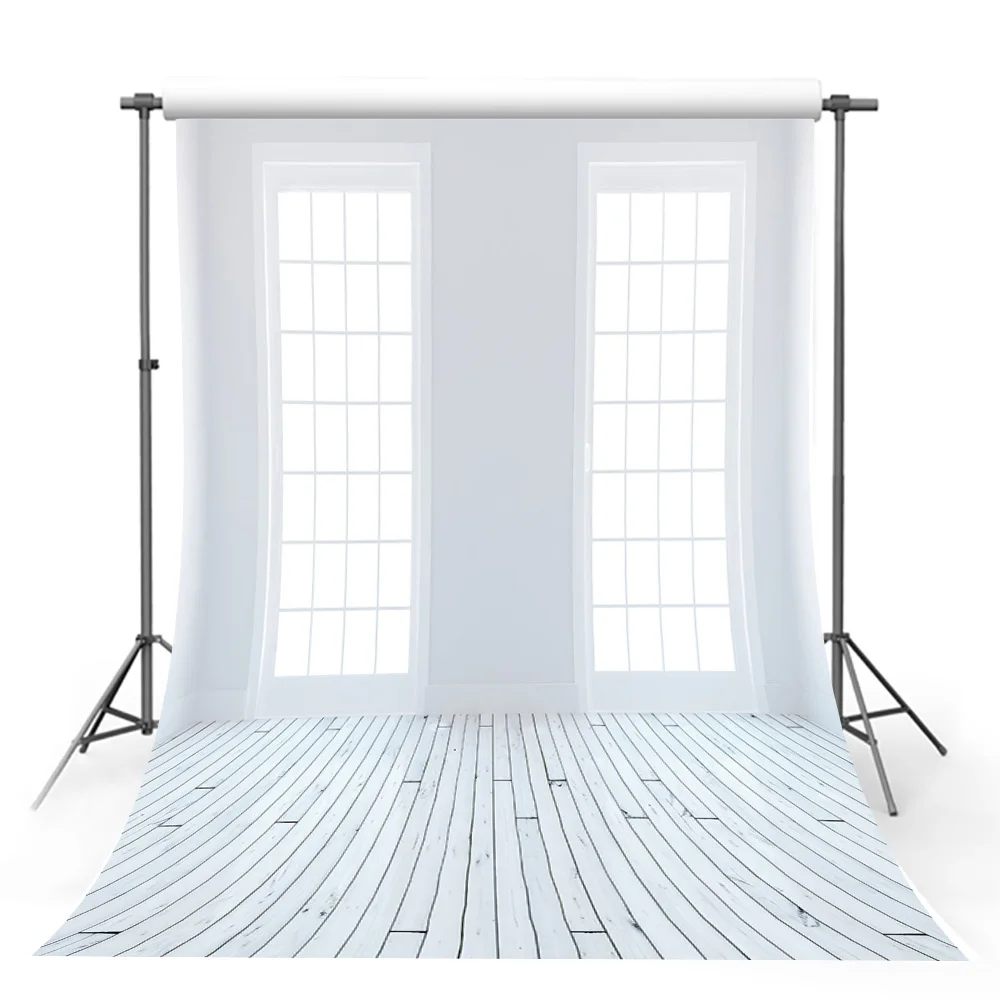 Avezano Photography Backgrounds White Window Wooden Floor Backdrops For Photo Studio Photocall Photozone Decoration Wallpaper |
