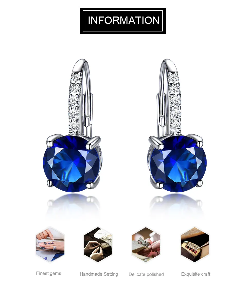 blue sapphire clip earrings for women  (1)