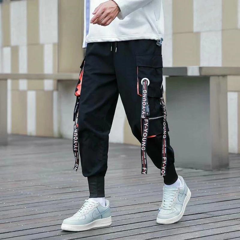 black cargo pants for men