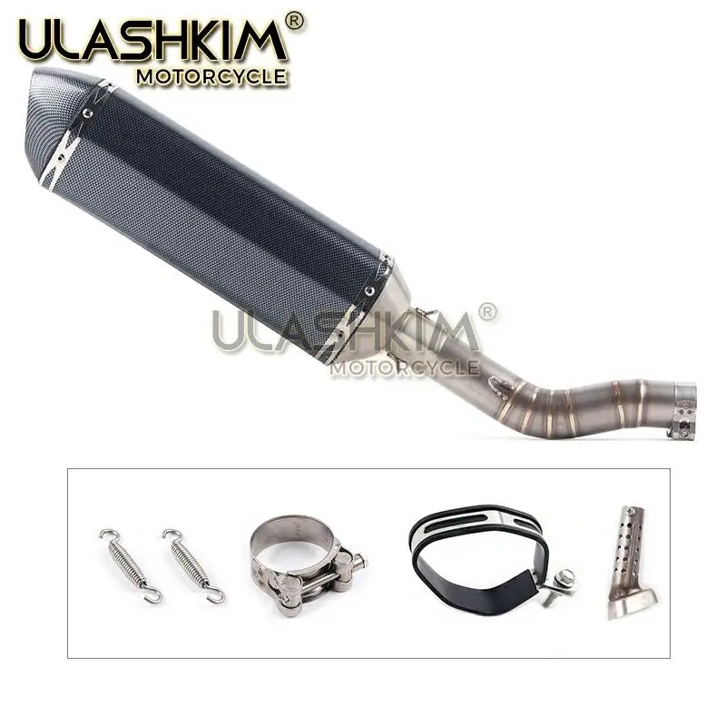 Motorcycle Full System Exhaust Escape Muffler Middle Link Pipe Slip On For suzuki GSXR1000 GSX R1000 GSXR 1000 2003-2006