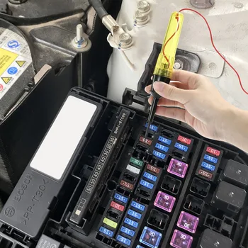 

New Voltage Tester Electrical Voltage Test Pen 6V/12V/24V Circuit Tester with Indicator Light Alligator Clip Car Circuit Tester