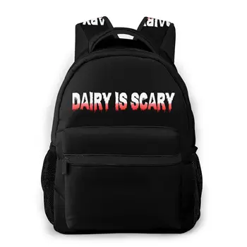 

Dairy Is Scary Backpack for Girls Boys Travel Rucksack Under the Dome Printing