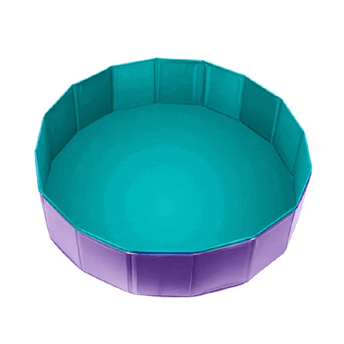Purple Собак кошек бытовой Ванна водонепроницаемый складной бассейн для питомцев щенком котенок душ плавательный бассейн для купания стиральная Pet моющие средства аксессуар - Color: Purple