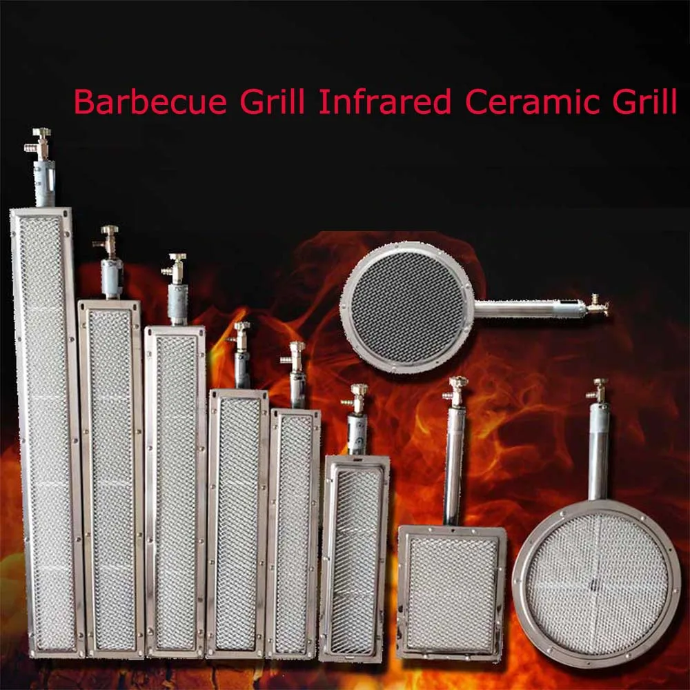 BBQStainlesssteelceramicsgasburneralumuniumplateinfraredburnerwithnozzleInfrared