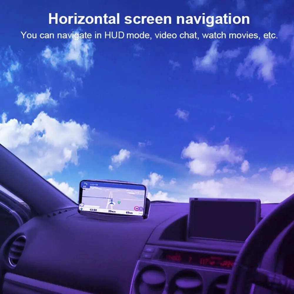Автомобильный 6,5 дюймовый HUD экран дисплей безопасности автомобиля Авто gps Навигация держатель мобильного телефона проектор высокой четкости отражающий