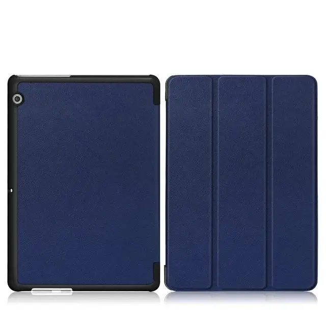 T3 10 KST Dark blue Ультратонкий чехол из искусственной кожи для huawei mediapad T3 10 AGS-L09 AGS-W09 9," планшетный ПК чехол-подставка для huawei mediapad t3 10 чехол - Цвет: T3 10 KST Dark blue