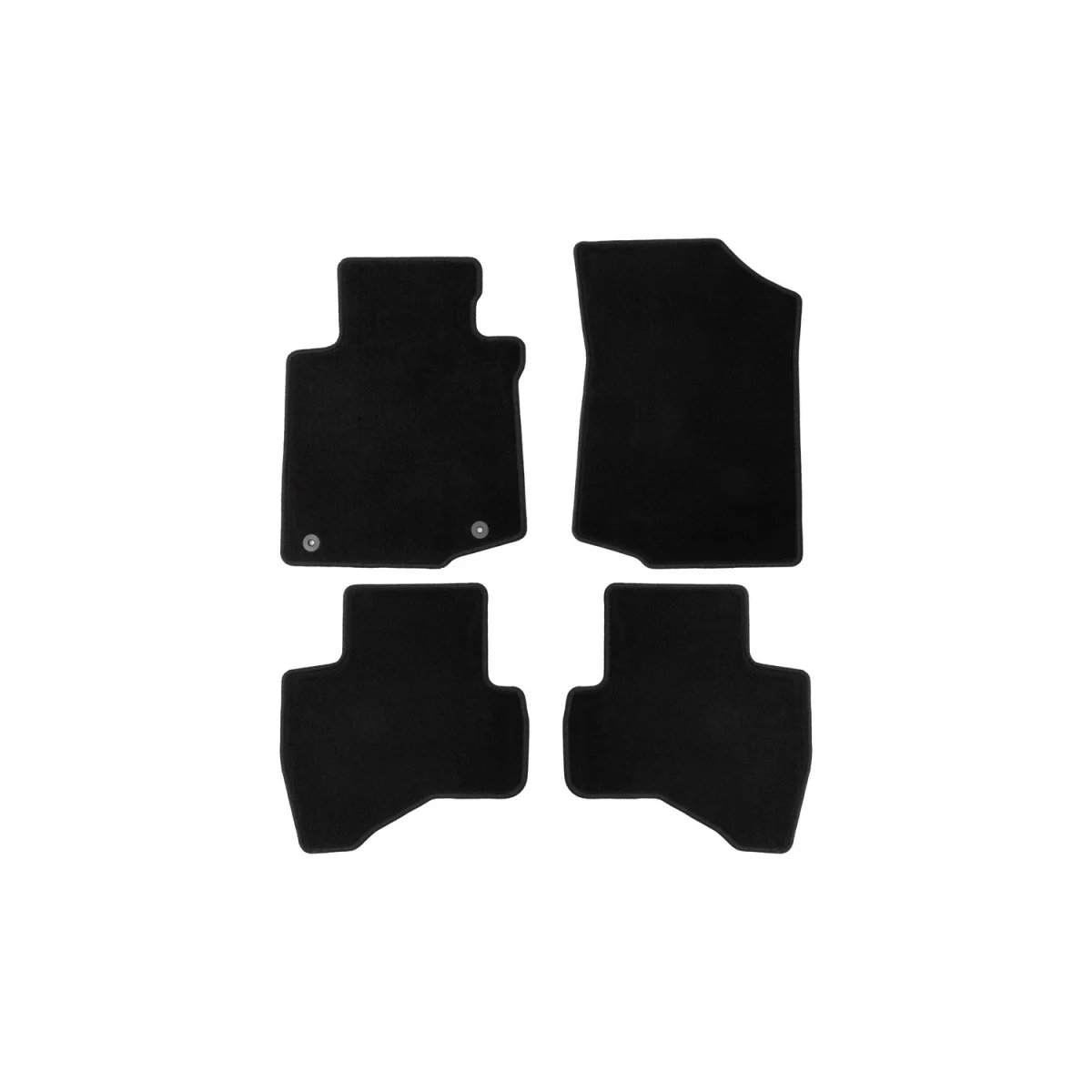 Коврики в салон klever econom peugeot 107 3d, 5d 2005->, хб., 4 шт.(текстиль)(пежо