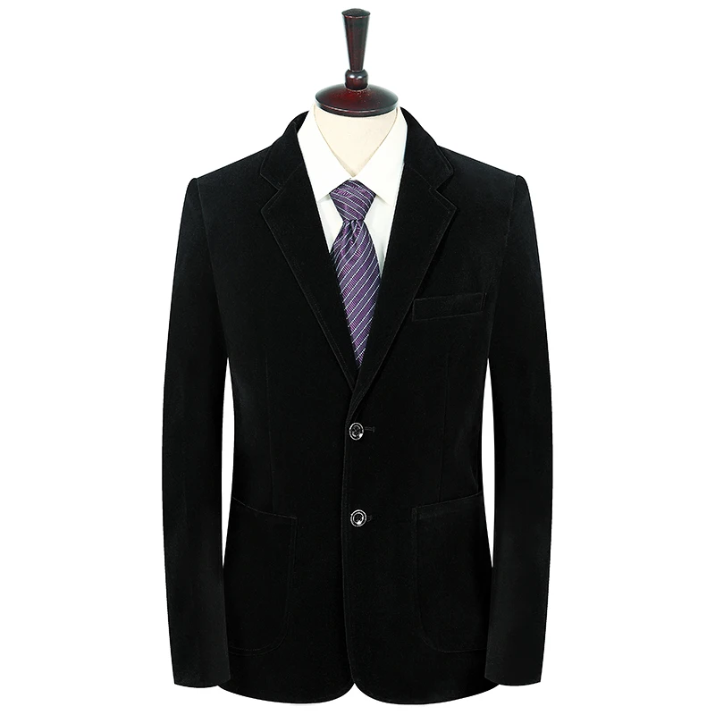 

Man Elegant Blazer Black Red Yellow Blue Velvet Jacket Suit Men Smart Casual Office Business Blazers Suits Spring Autumn Outfits