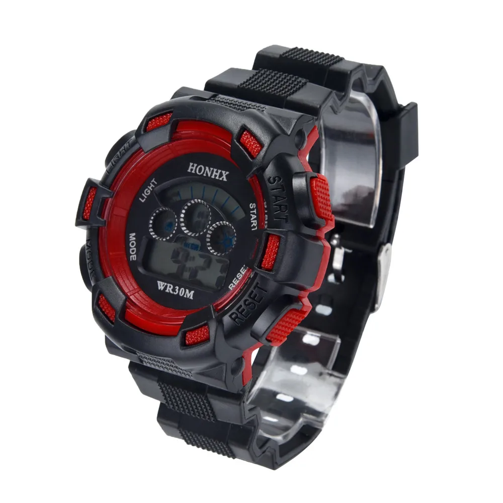 

Waterproof Children Boys Three-eye camouflage electronic watch Digital LED Sports Watch Kids Watch Gift Relogio Clock reloj Q