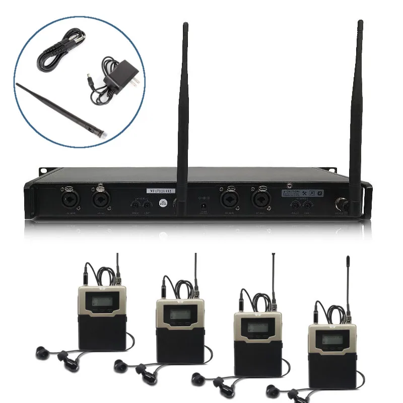 Professional Stereo In Ear Wireless Monitor System 606-830MHZ Digital In-Ear Monitor System for Performance