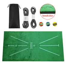  Golf Swing Mat Hitting Batting Direction Mark Trace Indoor Home 11.8“ x 23.6