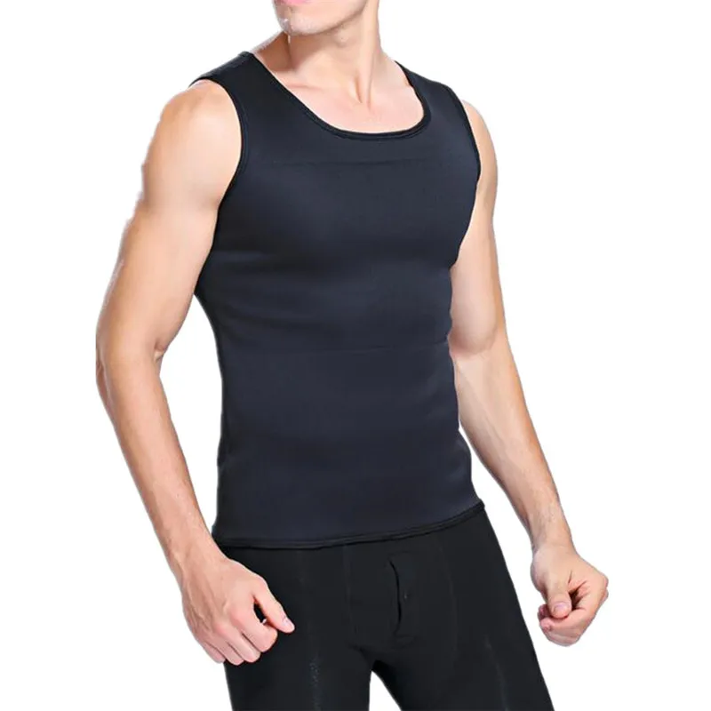 Shaper сауна потоотделение ультра тело формирователь для мужчин компрессионная футболка без рукавов потеря веса Сжигание жира Топы Корректирующее белье