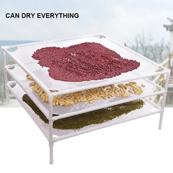 

Balcony Mesh Drying Rack Stackable Sweater Drying Net Floor Type Multi-function Drying Rack Single Layer Household Drain Rack